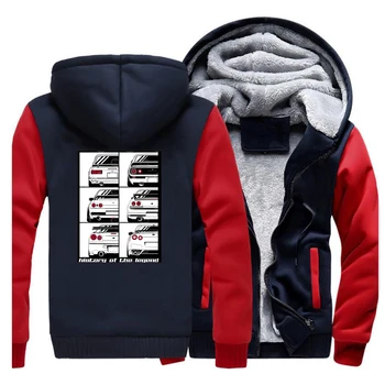 

History Of The Legend Winter Men Thick Warm Fleece Jacket Skyline Graphic Leisure Gtr Car Hoodies Sweatshirts Thicken Sportswear