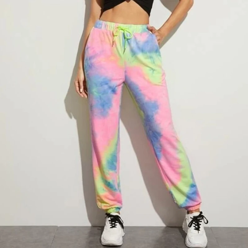 Harajuku Tie Dye Sweatpants Women 