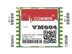

Vibrating wire reading measurement module VM604 small volume embedded vibrating wire sensor measurement universal