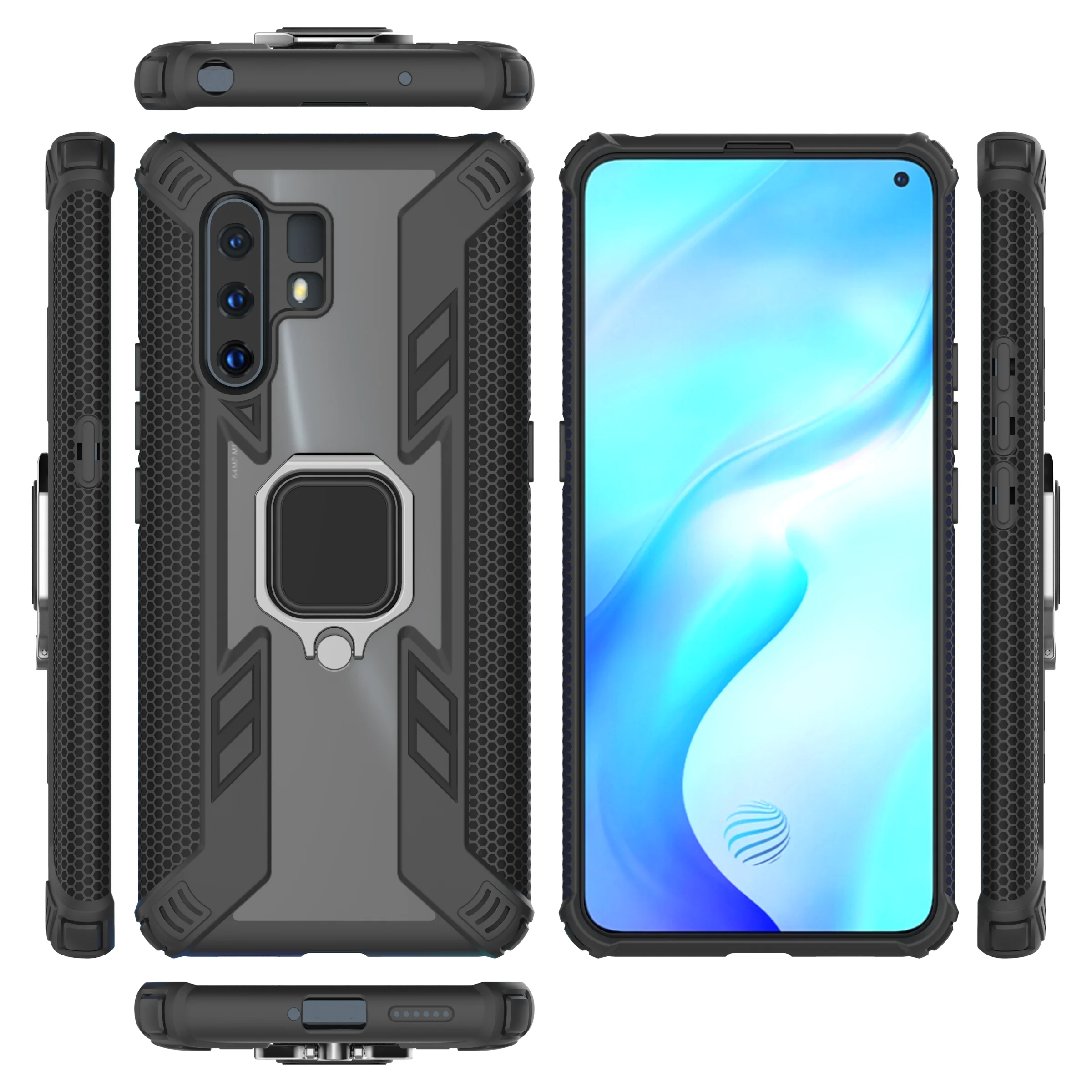 

Free shipping For Vivo X27 Phone Case x27 pro Ring phone case IQOO Anti-fall Case iqoo neo Protective Case