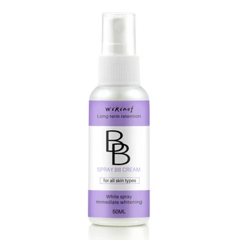 

50ml Makeup Cosmetics Lazy Ladies Moisturizing Foundation Face Brighten Spray BB Cream Summer Waterproof Skin Care Concealer