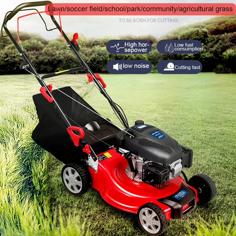 

Power four-stroke multi-function self-propelled trolley type lawn mower