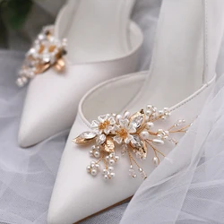 2pcs High Heel Shoes for Women Clips Flower Rhinestone High Heel Shoe Decoration Women Shoe Wedding Bridal Shoe Accessories