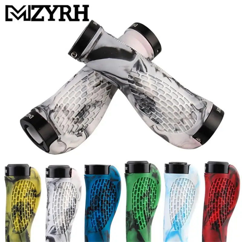 

Mtb Bicycle Grips Anti-Skid Ergonomic Bicycle Grips Bar Ends Handlebar With Lock Push On Grips Cycling Accessories