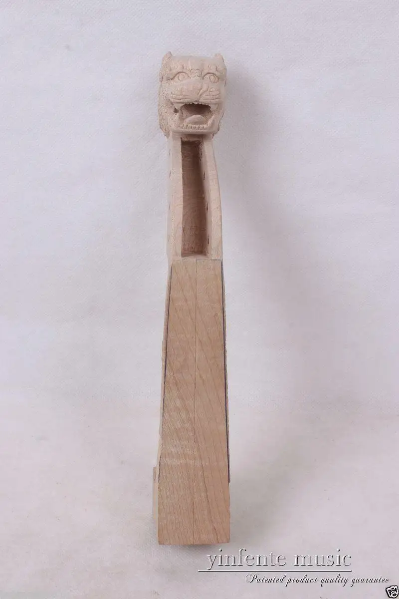 

4/4 violin Neck 4 string Lion Headstock Hand Carve maple wood Violin Accessories Violin parts