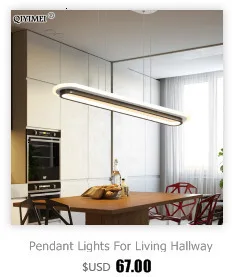 Rectangle Modern Led Pendant Lamps for Living Room Restaurant Bedroom Decorative Pendant Light Lamparas AC85-260V remote control