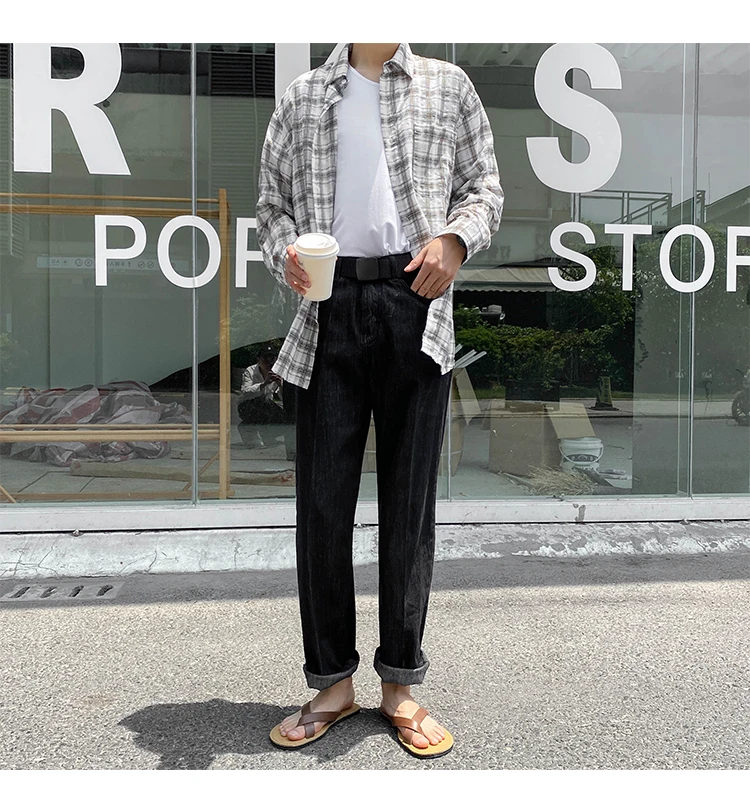 春夏チェック柄シャツメンズファッションレトロンカジュアルシャツメンズストリートウ カジュアルシャツ 公式 Vivalafocaccia Com