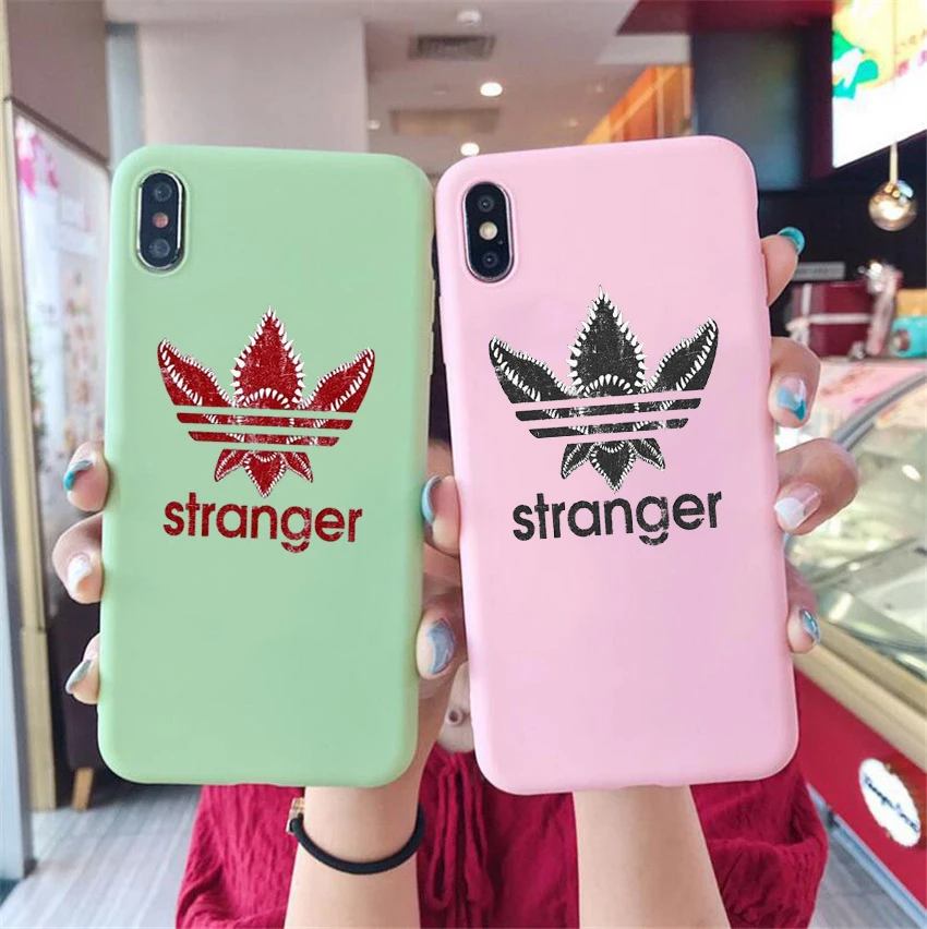 

Luxury funny Stranger Things Season 3 DIY colored soft silicone phone case for iPhone 6 6s 6plus 7 7plus 8 8plus X XR XS XSMAX