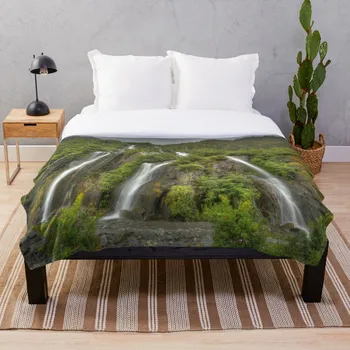 

Soft Blanket for Bed Sherpa Flannel Fleece Blanket Home Travel Sofa Soft Throw Blanket Trident Creek Falls New Zealand