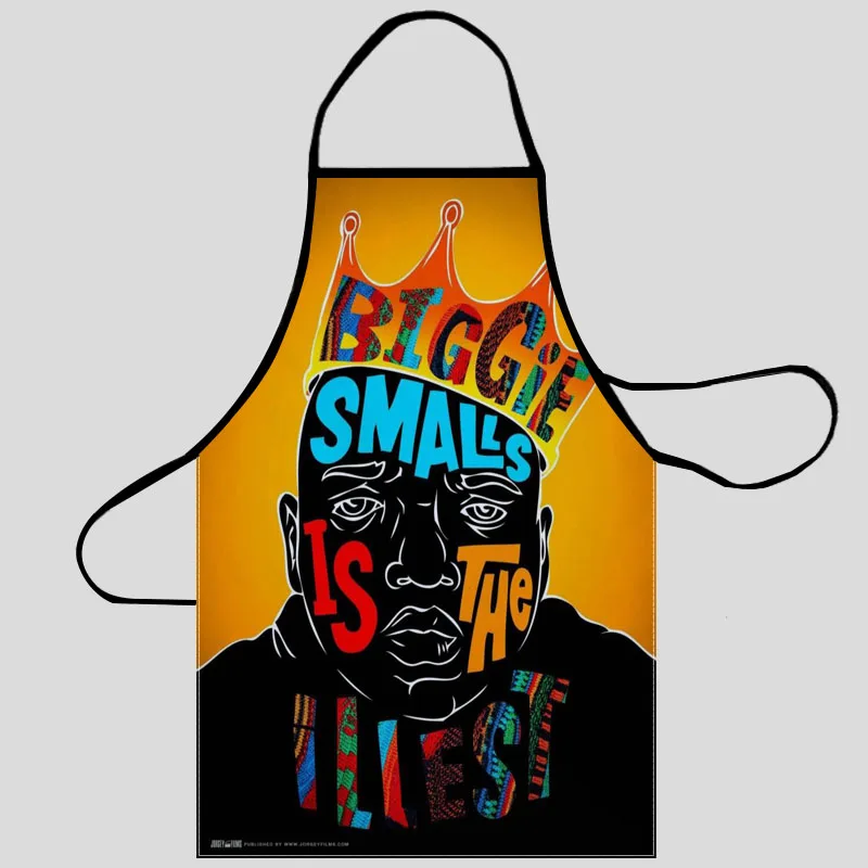New Notorious B.I.G Apron Kitchen Aprons For Women Oxford Fabric Cleaning Pinafore Home Cooking Accessories | Дом и сад