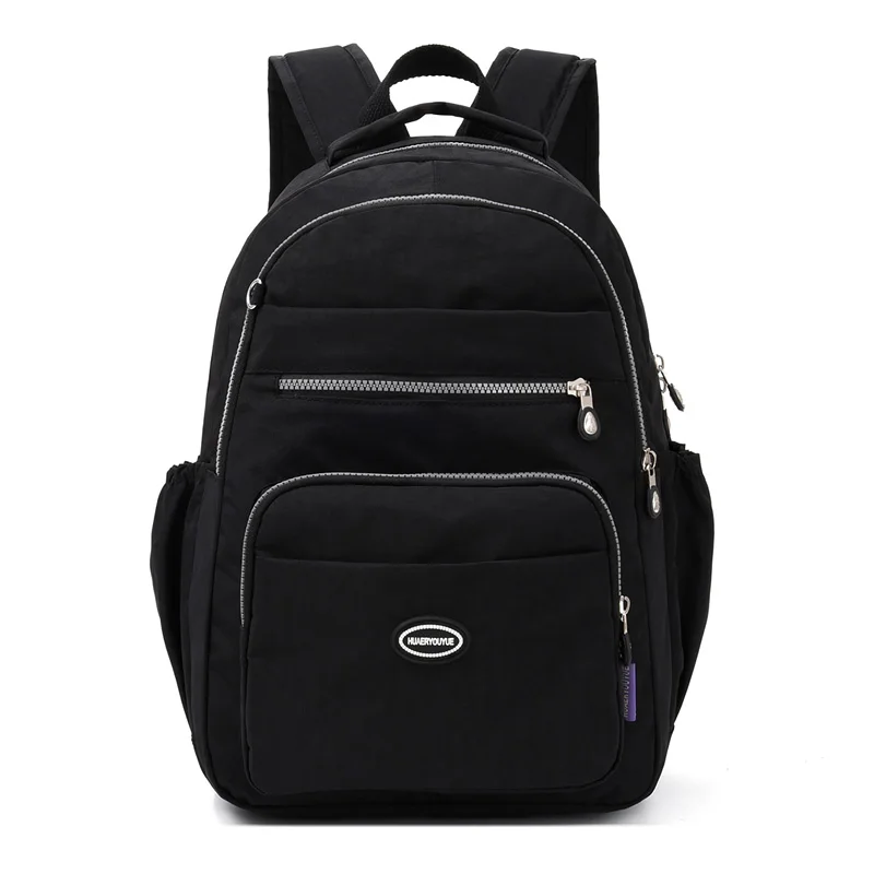 Classic Nylon Women Backpack Schoolbag For Teenage Girl Preppy Style Student Backpack Female Shoulder Laptop Bag Travel Rucksack