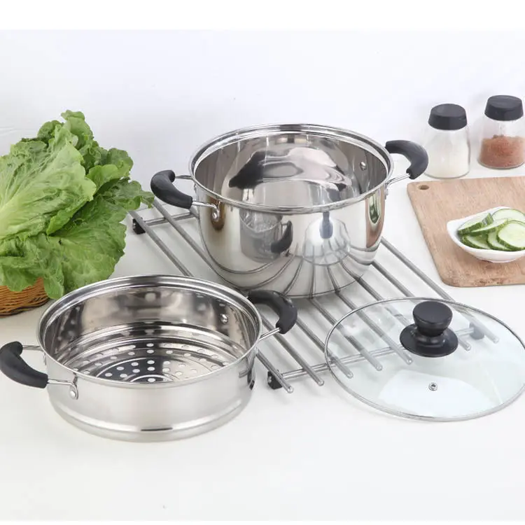

Stainless Steel Pot Milk Pot Small Steamer Stew Pot niu nai guo Noodle Cooking Infant Cook Congee