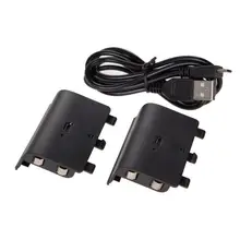 2 шт. ALLOYSEED Замена 2400 мАч аккумуляторная игровая подставка аккумулятор специально разработан для контроллеры для Xbox One батарея