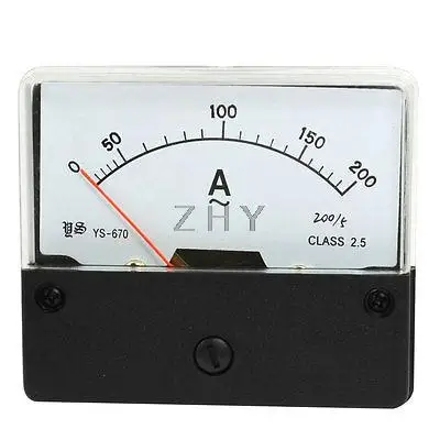

Square Panel 0-200A AC Current Meter Analogue Amperemeter