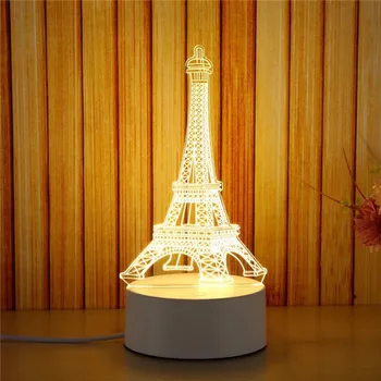 

Air Plane 3D Light LED Table Lamp Night Light Mood Lamp 3AA Battery Powered USB Desk Lamp