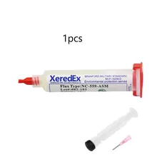 XeredEx – Flux de pâte à souder, 1/2 10cc Bga, adapté à la réparation des PCB, aiguille avec piston, fournitures d'équipement électrique, 559 pièces