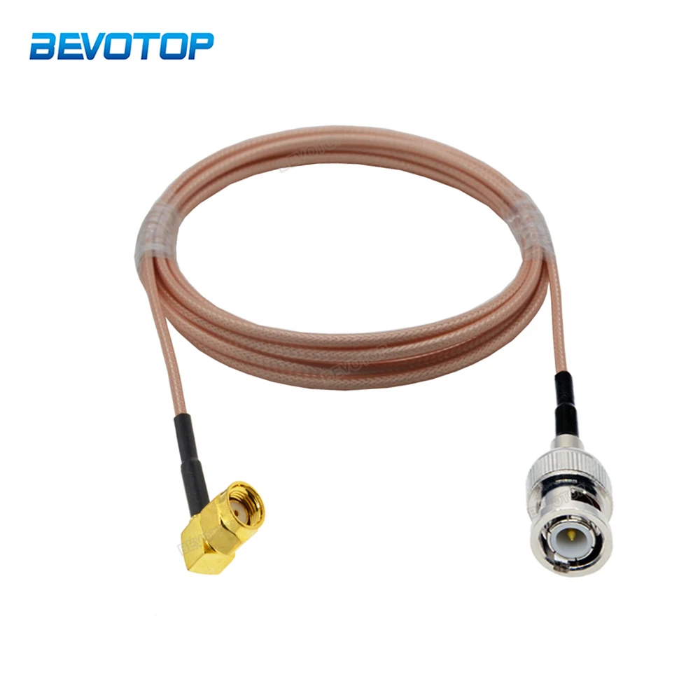 RP SMA Male Right Angle to BNC Plug RG316 50 Ohm Pigtail RF Coax Extension Cable Coaxial Jumper Cord 15CM 30Cm 50Cm 1M 5M | Обустройство