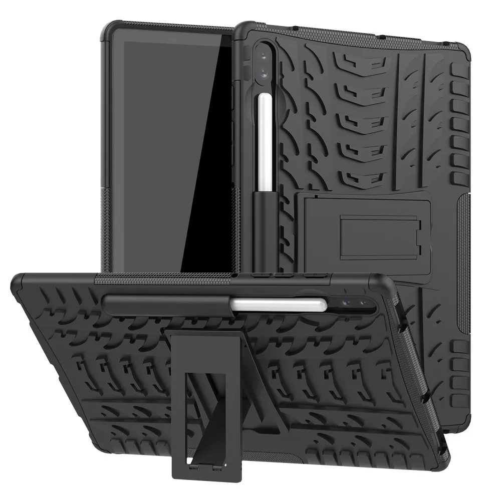 100 шт./лот, чехол для планшета, жесткий защитный чехол для samsung Galaxy Tab S6 10,5 SM-T865 T860, Прочный Гибридный чехол-подставка