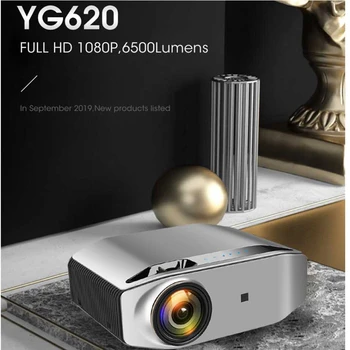 

EU/US YG620 LED Projector Full HD 6500 Lumens 1920x 1080P Video Projector Speaker Home Theater Beamer Office Business Teaching