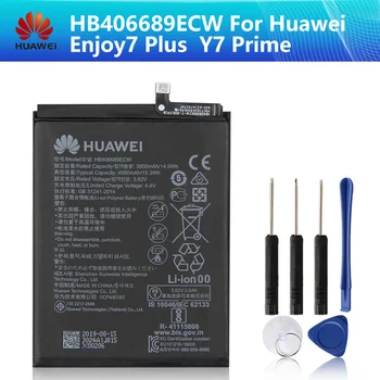 

Huawei HB406689ECW Battery For Huawei Enjoy7 Plus TRT-AL00A 4GB RAM 7Plus Y7prime ENJOY 8Plus Y9 2019 9P Original 4000mAh+Tool