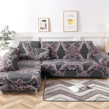 

Stretch Slipcovers Sectional Elastic Stretch Sofa Cover for Living Room Couch Cover L shape Armchair Cover Single/Two/Three seat