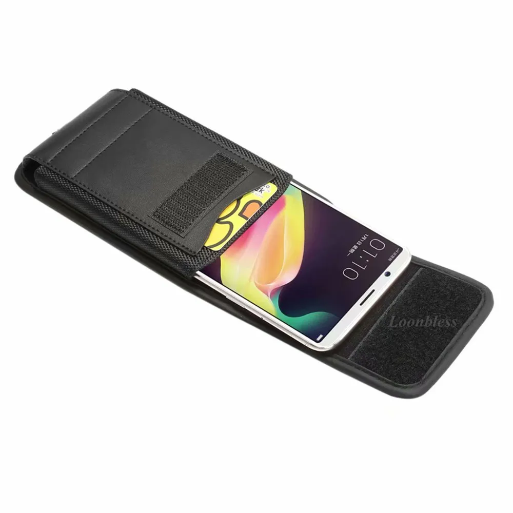 Универсальный чехол кожаный+ нейлоновый тканевый чехол для телефона iphone XR XS X 5 6 6S 7 8 plus Max поясная сумка Зажим для ремня чехол для телефона