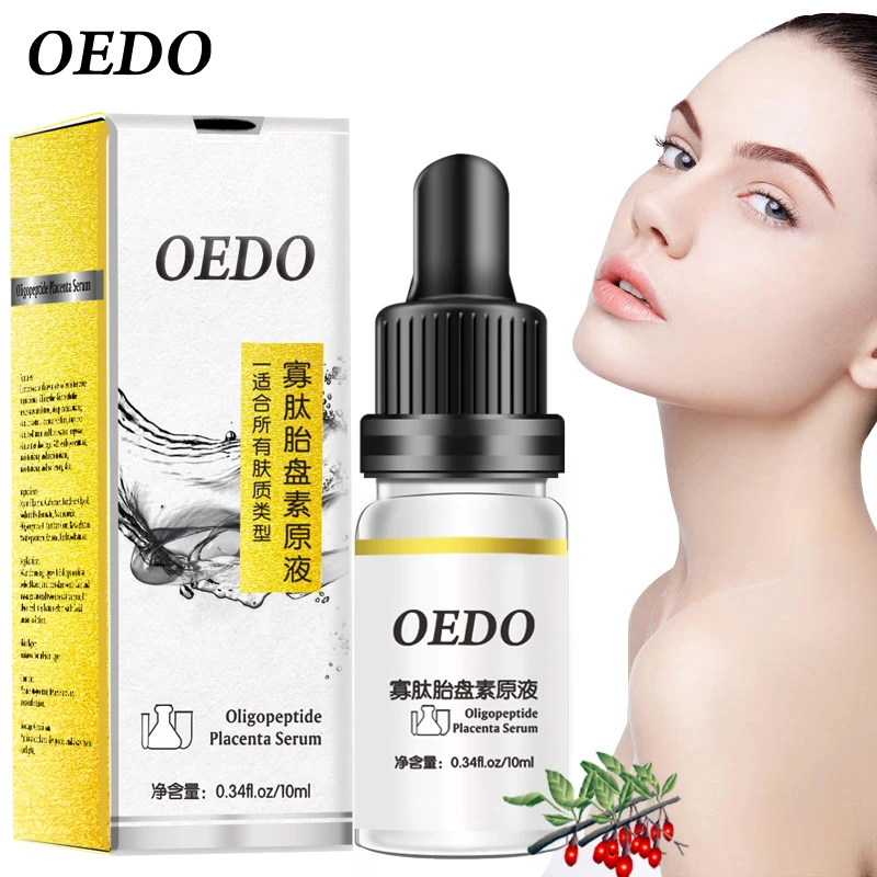 

OEDO Oligopeptide Placenta Serum Acne Treatment Niacinamide Whitening Facial Essence Anti Aging Moisturizing Face Skin Care 10ml