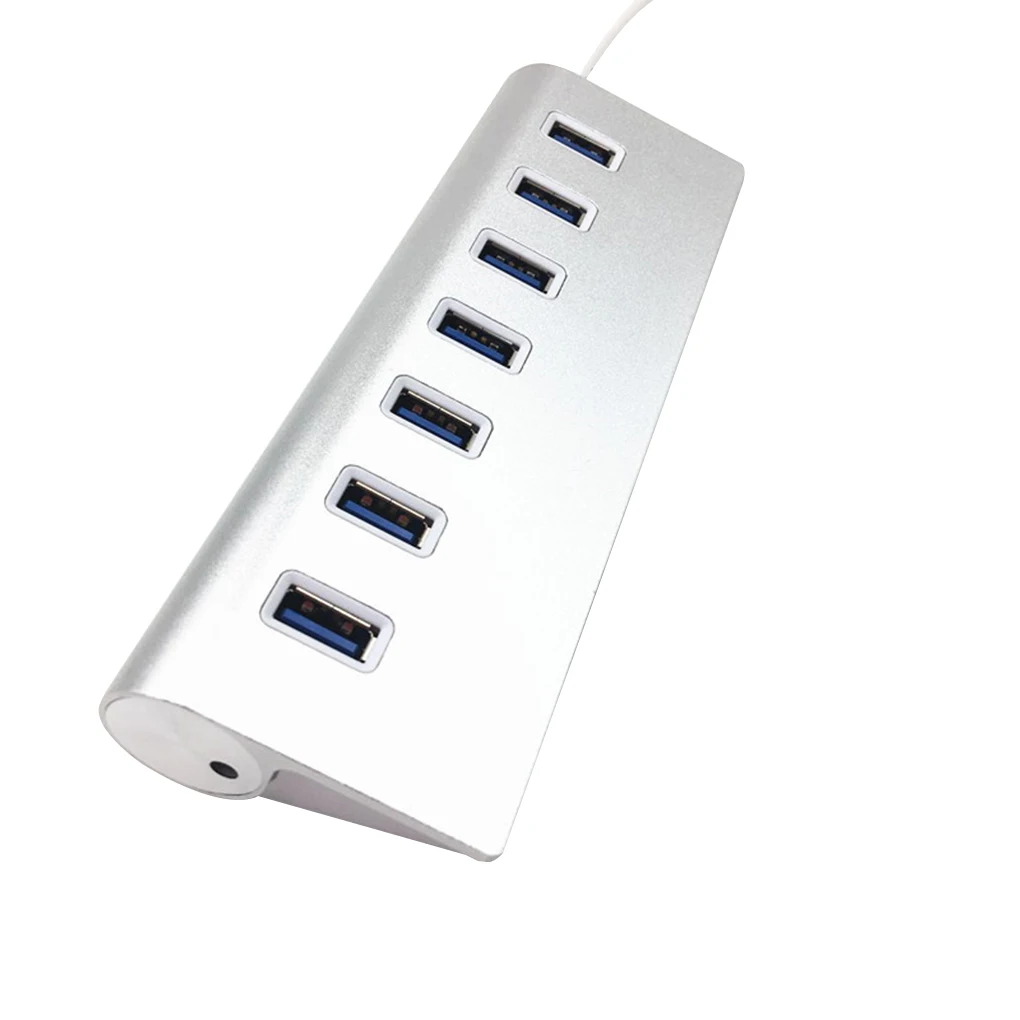 1 до 7 алюминиевый сплав ноутбук USB 3,0 разветвитель концентратор мобильный телефон зарядный кабель адаптер зарядное устройство