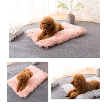 

Winter Warm Puppy Cat Sleeping Bed Blanket Dog Bed Mat Soft Fleece Pet Cushion House For Small Large Dogs Cats Kennel Cama Perro
