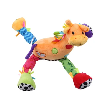 

Hot Sale Giraffe Plush Baby Rattles Mobile Plush Doll Toy Newborn Baby Crib Bed Hanging Appease Baby Toys For Kids