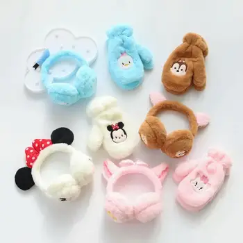 

Lovely Donald Gloves Earmuffs Minnie Mouse Cartoon Cat Ear Girl Warm Earplugs Winter Headphones Ear covers
