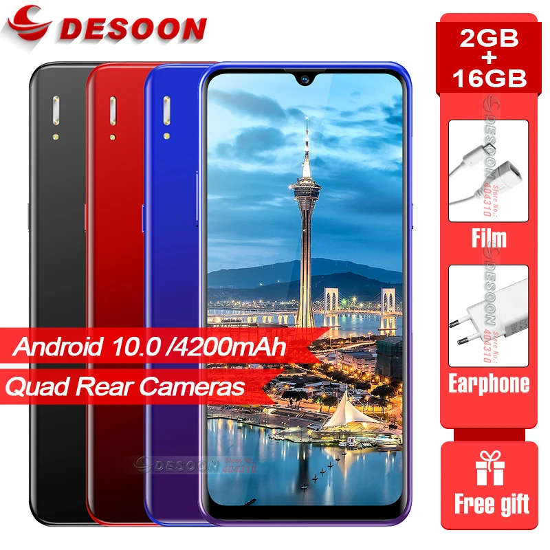Blackview A80 4 аппарат не привязан к оператору сотовой связи 13MP Quad сзади Камера