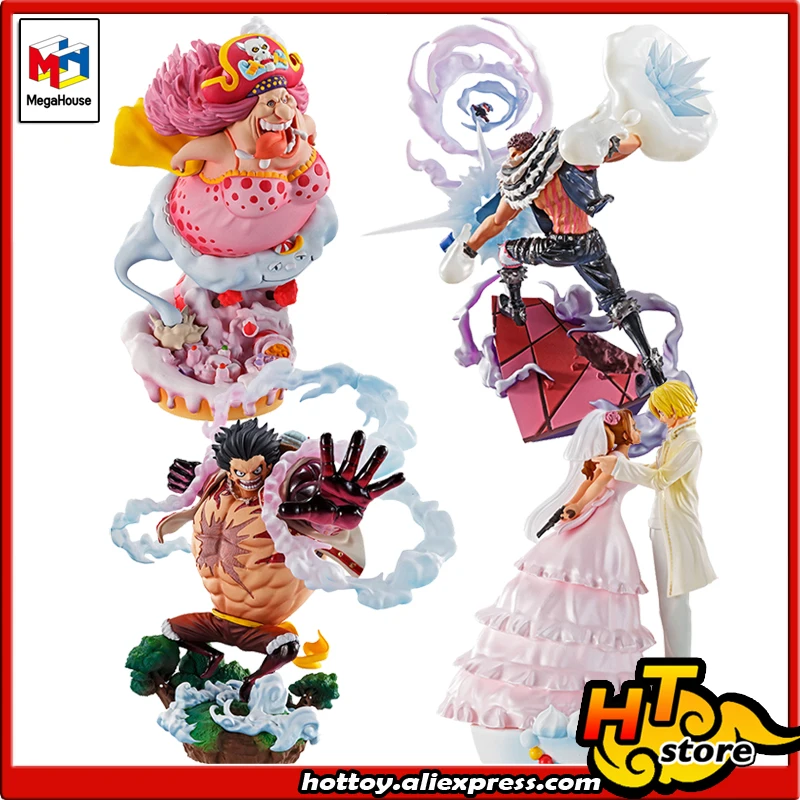 100 Original Megahouse Log Box Re Birth Pvc Toy Figure Full Set 4 Pieces Sanji Luffy Katakuri Big Mom From One Piece Action Figures Aliexpress