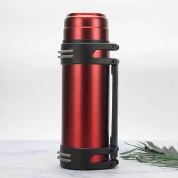 

1.5L Water Bottle Sports Vacuum Flask Portable 304 Stainless Steel Drinks Bottle Sling Vehicle Travel Coffee Mug