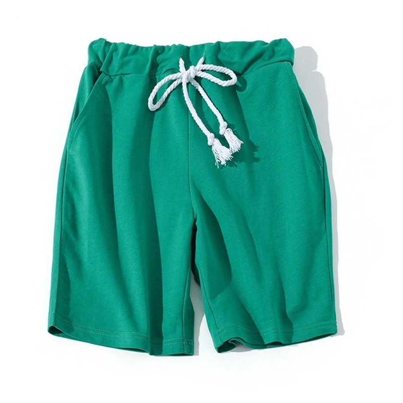 Popular Men shorts 2019 new summer solid color  cotton keen length  sweatpants rich color short masculino