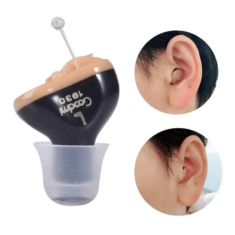 Mini CIC Digital Hearing Aids 6 Channels 12 Bands Tuneable Sound Amplifier Portable Invisible Hearing Aid