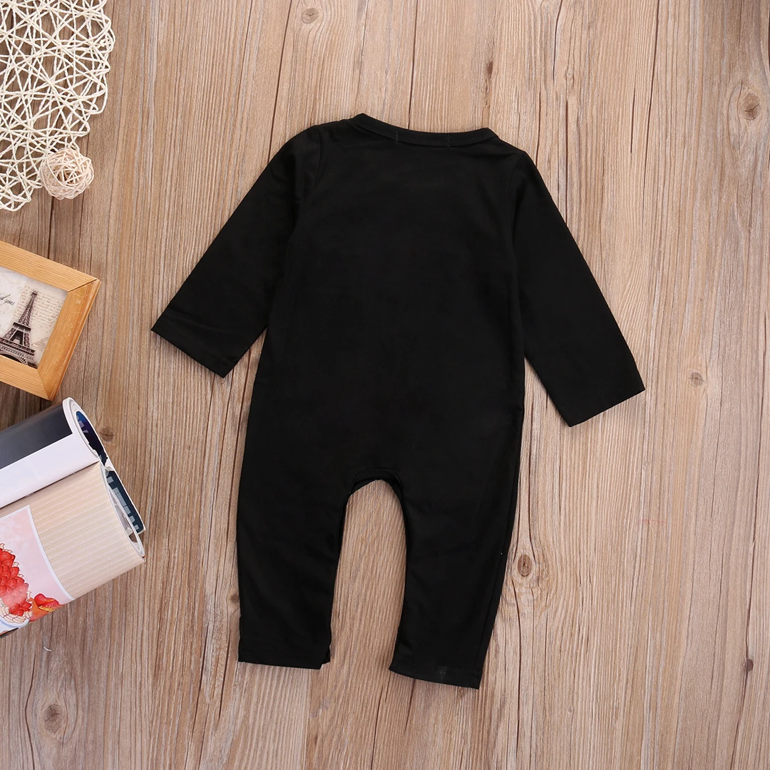 Halloween Baby Rompers Long Sleeve Jumpsuit Skull Novelty Newborn Infant Toddler Boys Girls Costume Outfits Clothing 0-24M