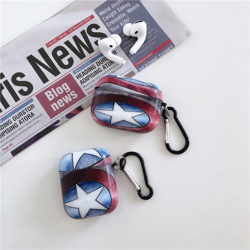 Капа для Apple AirPods роскошные наушники мягкий Средний чехол 1 2 чудо яд с суперменом
