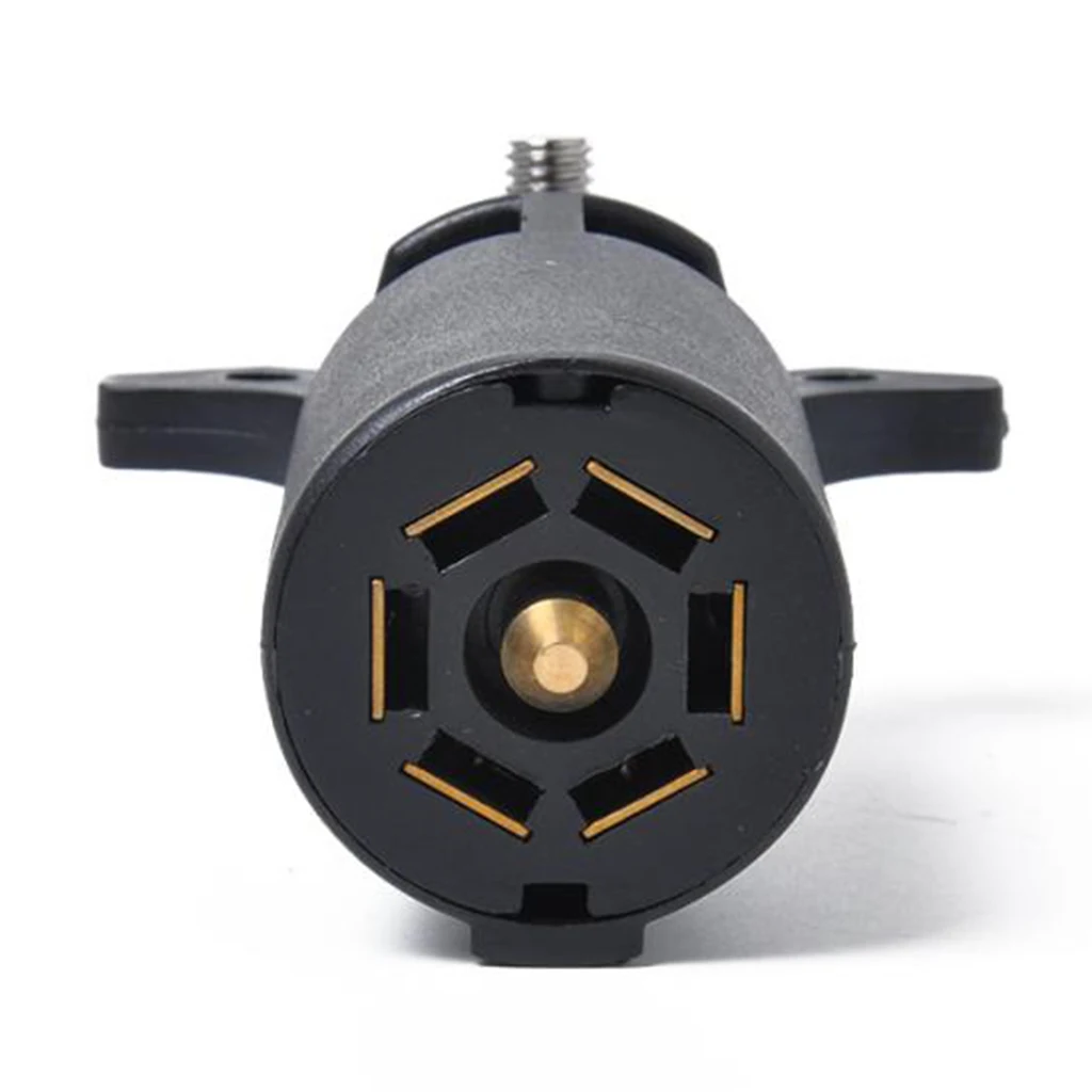 7 Way Light Round Plug Car Truck Caravan Socket Blade Converter Replacement
