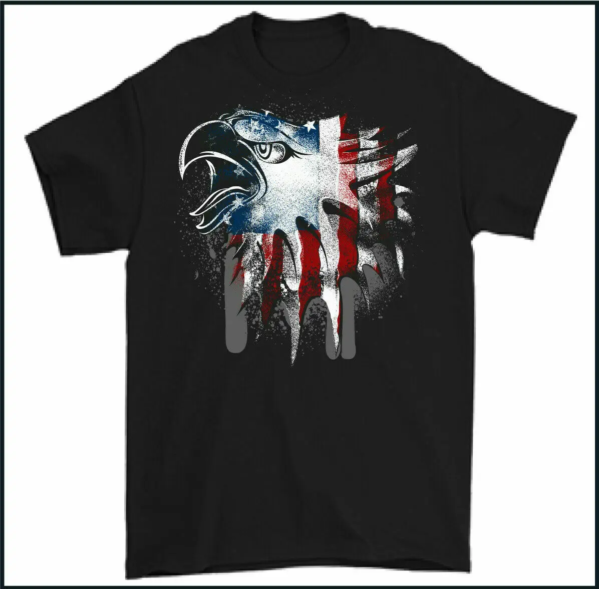4th of July Для мужчин футболка American Eagle 3D флaг сшa yзкиe Отечественной унисекс Америка |