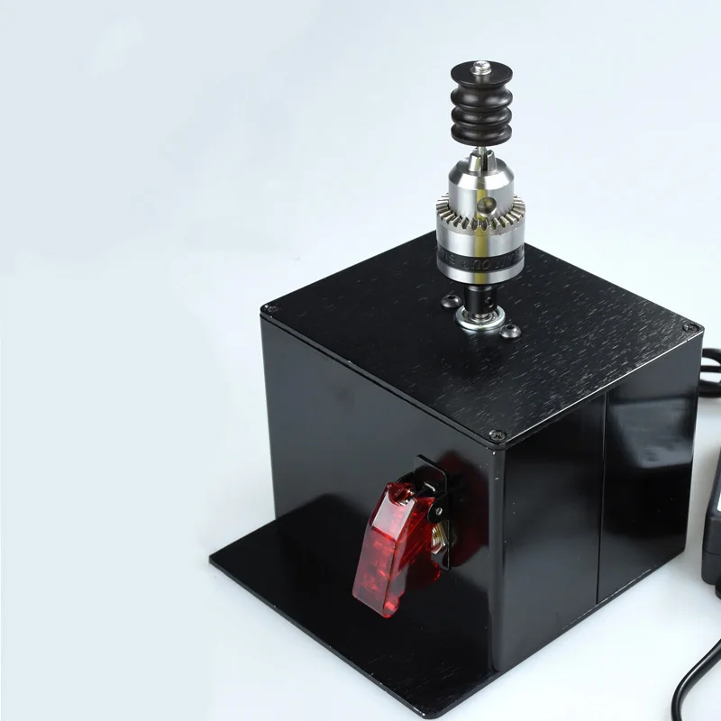 Baver Leather Craft Electric Bench Burnisher Polish Machine Set polishing Buffing Tool DIY