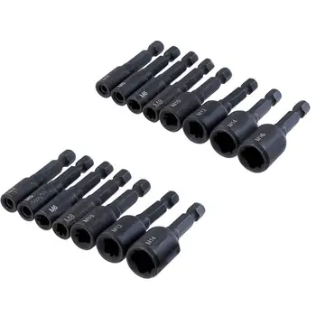 

M4-M16 Tap Socket Collet Wrench Set Machine Die Socket Adapter Hex Shank Square B0KC
