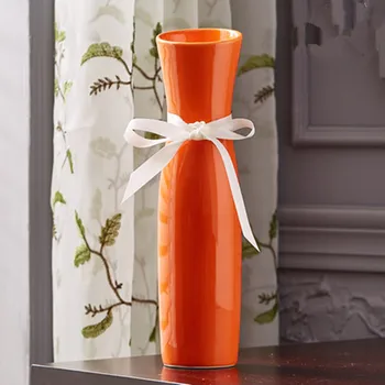 

30cm Modern Cheongsam Ceramic Vase Decoration Living Room Porcelain Crafts Small Fresh Dry Flower Arrangement Flower M3656