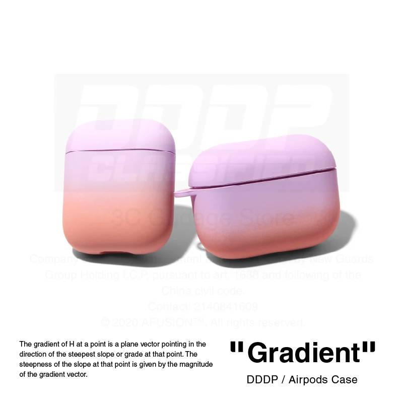 

Hard PC Protective Gradient Case For Airpods 1/2 pro Gradient cute fun gadget with keychain carabiner hook accessories(Purple)