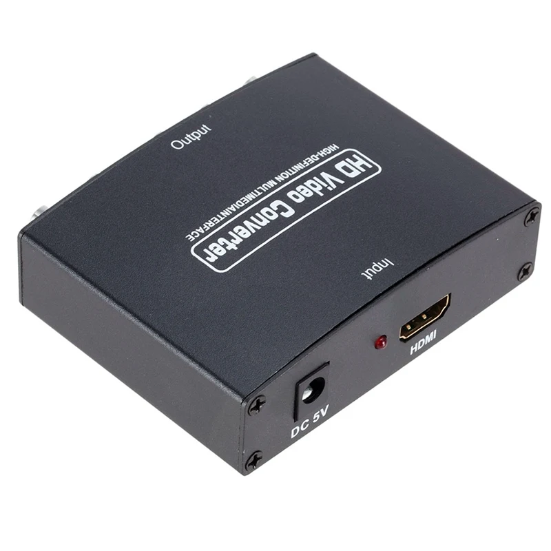 1080P HD прозрачный HDMI К YPBPR компонентный преобразователь RGB компонент(YPbPr) видео+ R/L аудио адаптер конвертер