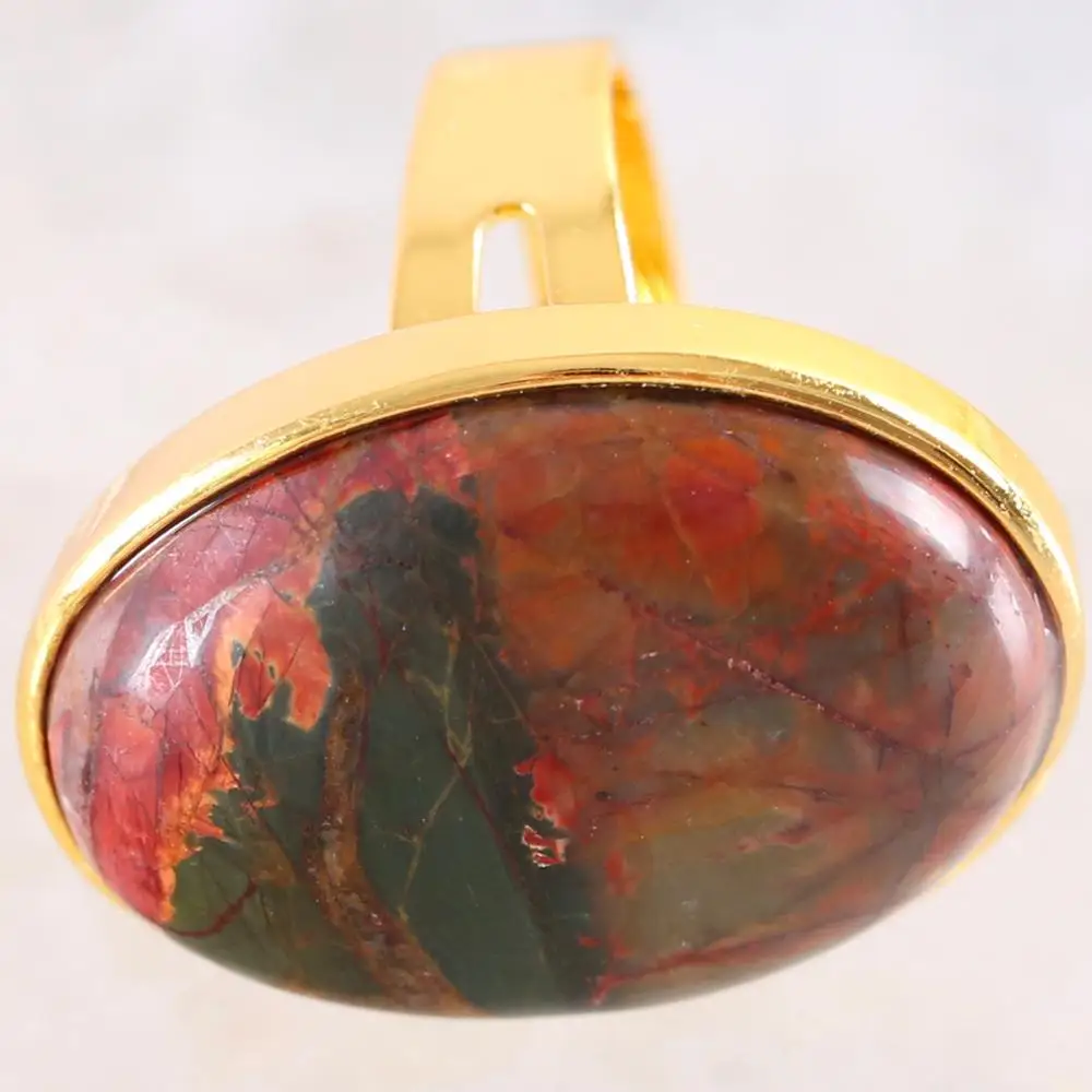 1 шт. кольцо натуральный овальный камень кабина бусина кабошон Многоцветный