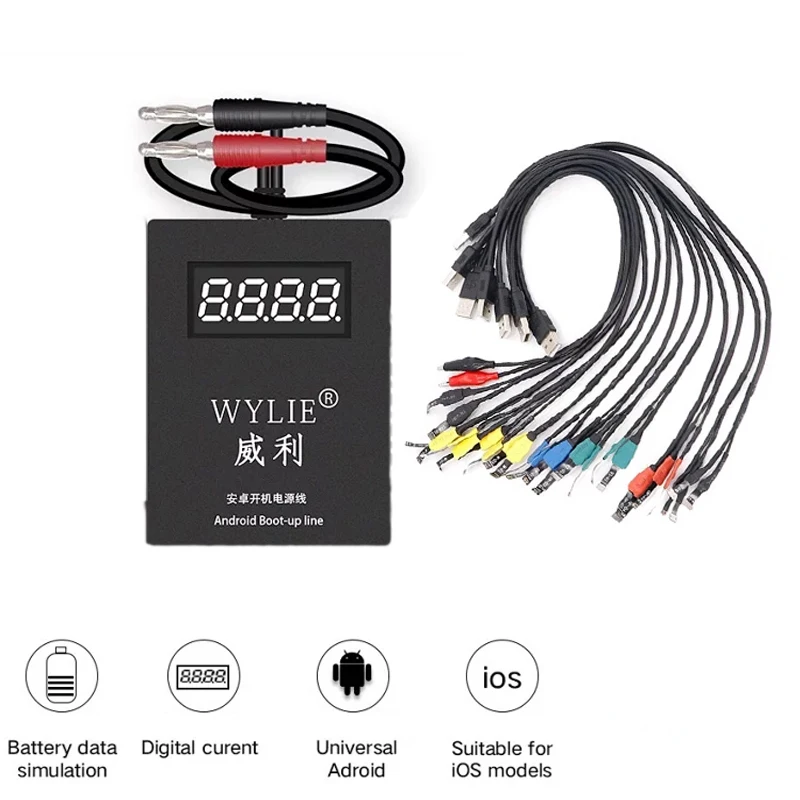 

Power Supply iPower test Cable for iPhone 6 6P 6S 6SP 7 7P 8 8P X XS 11 11P MAX OPOP VIVO HAIWEI XIAOMI Samsung Android phone