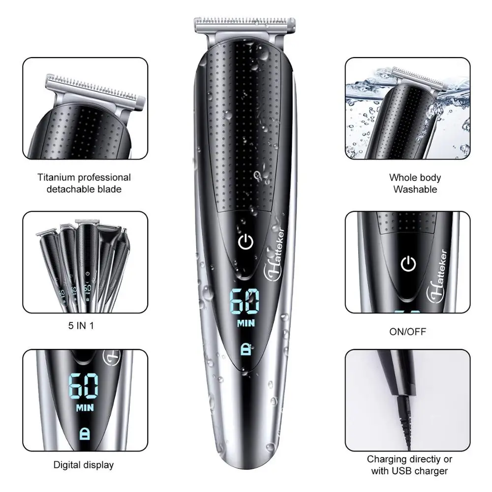 All In One Hair Trimmer For Men Beard Grooming Kit Electric Shaver Body Groomer hair trimmer hair clipper electric shaver ear and nose hair trimmer