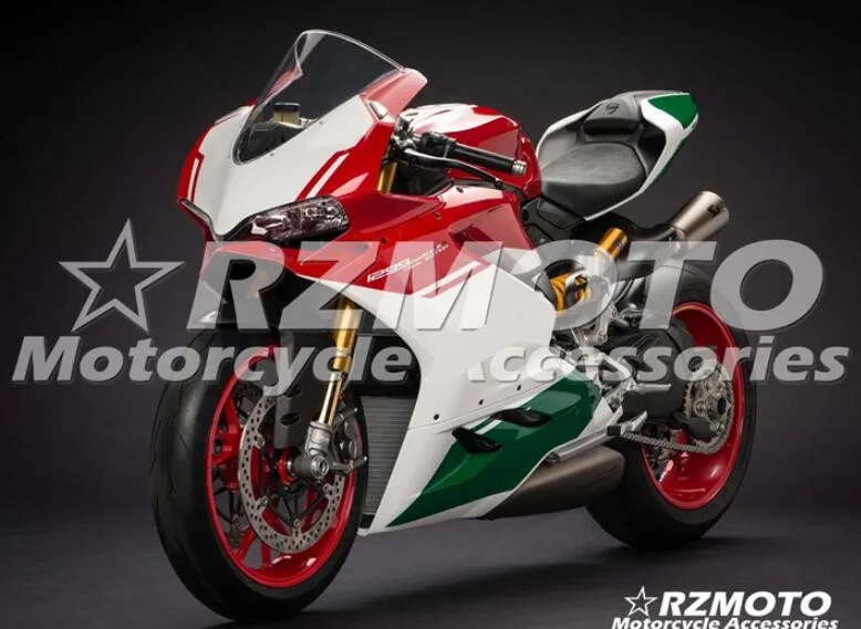 Литье под давлением ABS Обтекатели подходит для DUCATI 959 1299 Panigale 15 16 17 18 на заказ Красный Зеленый Белый