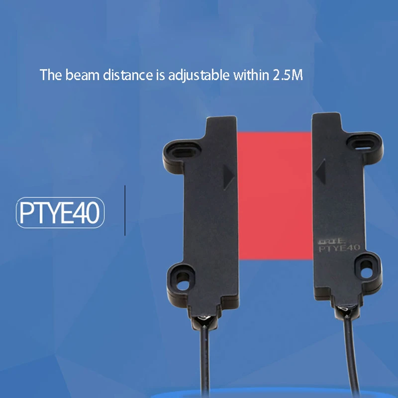 

PTYE40 PT-E11JP through-beam rectangular wide area fiber optic sensor built-in focusing lens without astigmatism